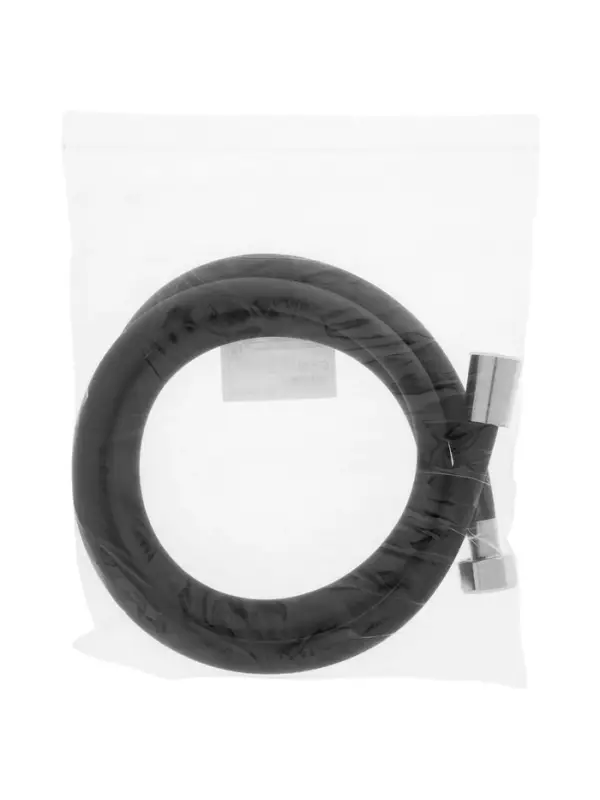 Душевой шланг ZEIN Z09PB, 150 см, антиперекручивание, латунные гайки, черный, Имп/Имп