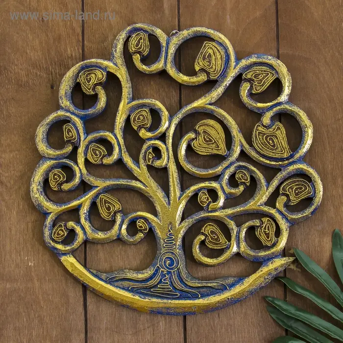 Панно настенное  Панно настенное "Древо жизни" 30х30х1 см