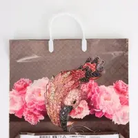 Пакет "Розовый фламинго, полиэтиленовый, пластиковая ручка 37х35 см 90 мкм 1095891 Пакет "Розовый фламинго, полиэтиленовый, пластиковая ручка 37х35 см 90 мкм 1095891