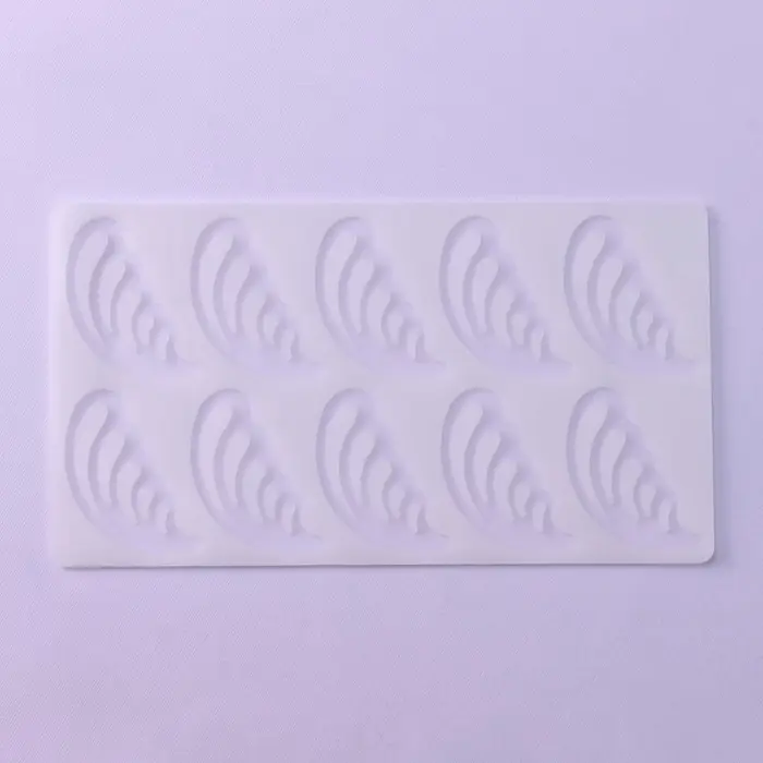 Форма для шоколада «Пёрышки», 10 ячеек, 22×12×0.3 см, прозрачная