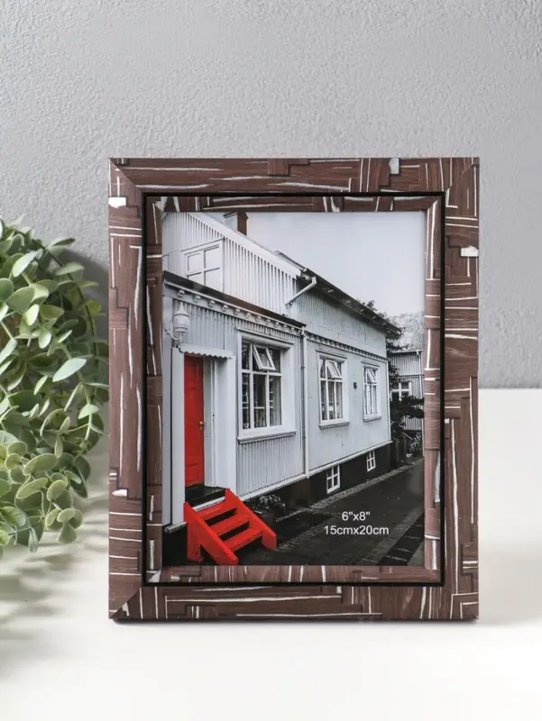 Фоторамка пластик 15х20 см "Моррис" тёмно-коричневый 23х18х2 см