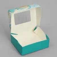 Кондитерская упаковка, коробка с ламинацией «Мрамор», 10 х 8 х 3.5 см