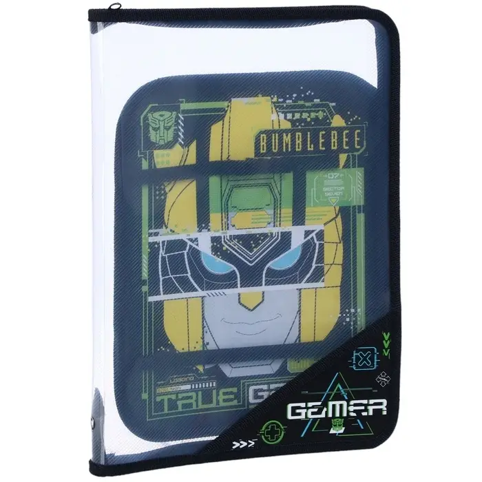 Папка пластиковая А4, на молнии, «Трансформеры»