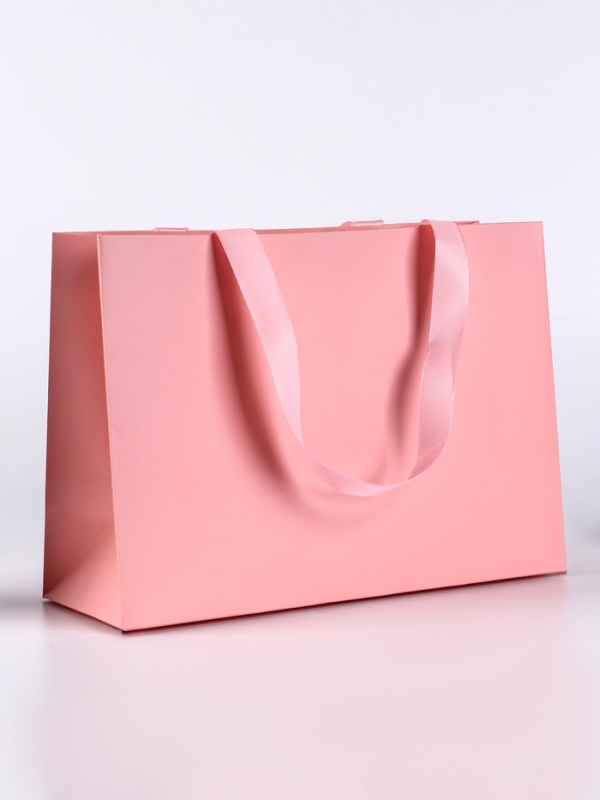 Пакет подарочный «Розовый», 28×20×10 см