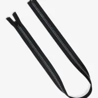 Молния &laquo;Трактор&raquo;, №5, разъёмная, замок автомат, 80 см, чёрная, белая, синяя