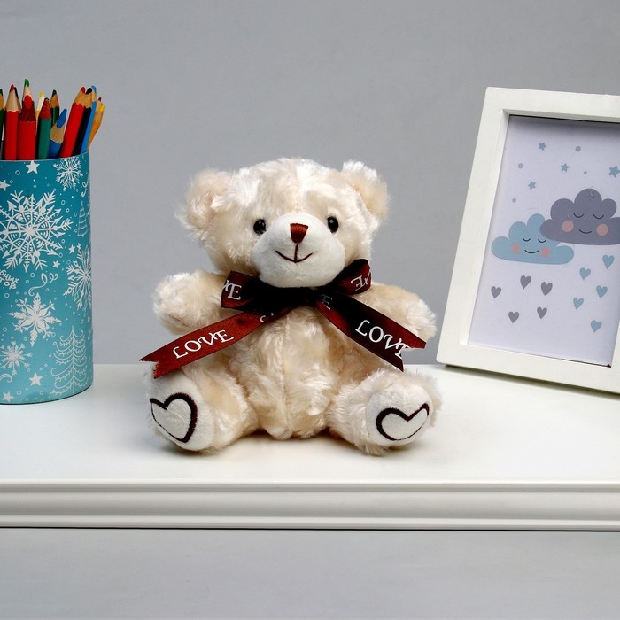 Мягкая игрушка «Мишка», 15 см, цвет сливочный Мягкая игрушка «Мишка», 15 см, цвет сливочный