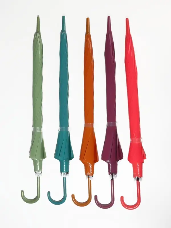 Зонт - трость полуавтоматический, 8 спиц, R=45/53 см, d=90 см, МИКС