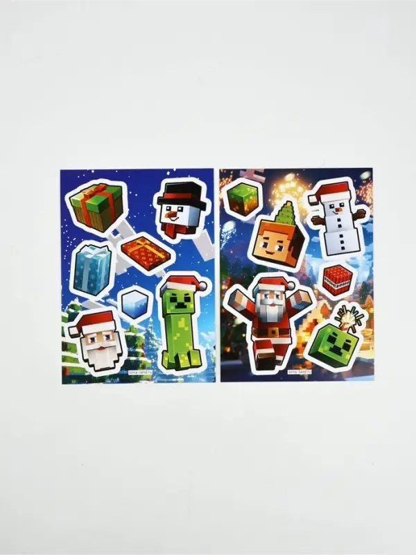 Подарочный набор: блокнот, наклейки 2 л и магнитные закладки 2 шт "Пиксели"