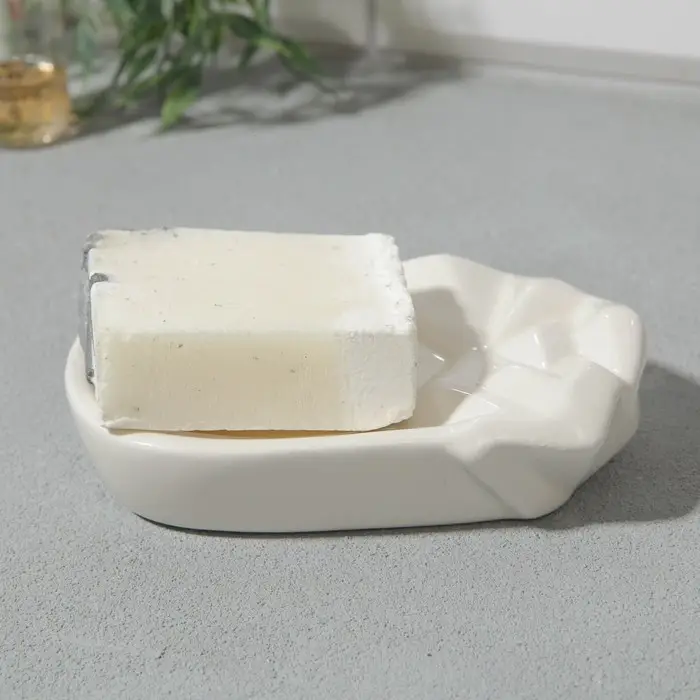 Мыльница "Белая", 12 х 8,5 см