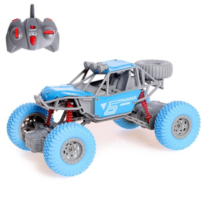 Джип радиоуправляемый «Экстрим», 1:20, работает от аккумулятора, цвет синий Джип радиоуправляемый «Экстрим», 1:20, работает от аккумулятора, цвет синий