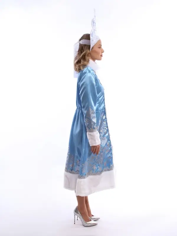 Карнавальный костюм «Снегурочка Волшебная»: шуба, кокошник, р. 164 Карнавальный костюм «Снегурочка Волшебная»: шуба, кокошник, р. 164