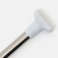 Карниз для ванной Доляна, телескопический, d=3.5 см, 90-160 см, усиленный, серый