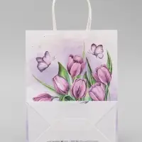 Пакет крафтовый &laquo;Хорошего настроения&raquo;, 25&times;22&times;11 см