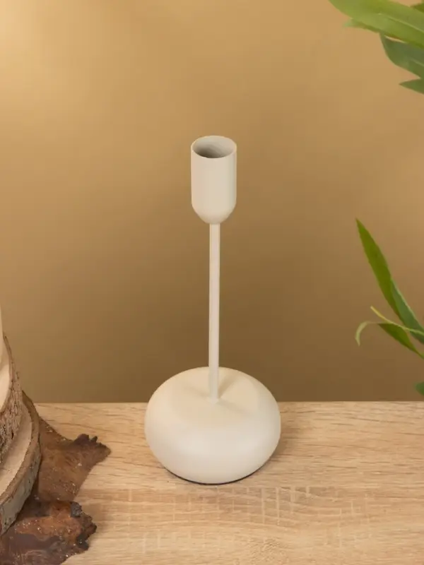 Подсвечник на 1 свечу текстурный  Подсвечник на 1 свечу текстурный "Фисташковый" 8х8х20 см