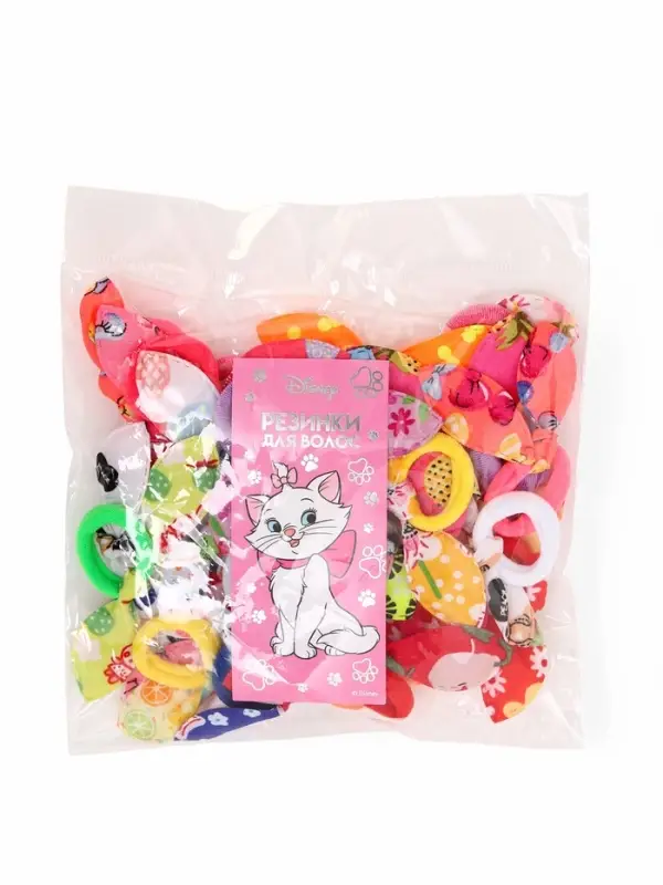 Резинка для волос 30 шт., набор, бантик, Кошечка Мари