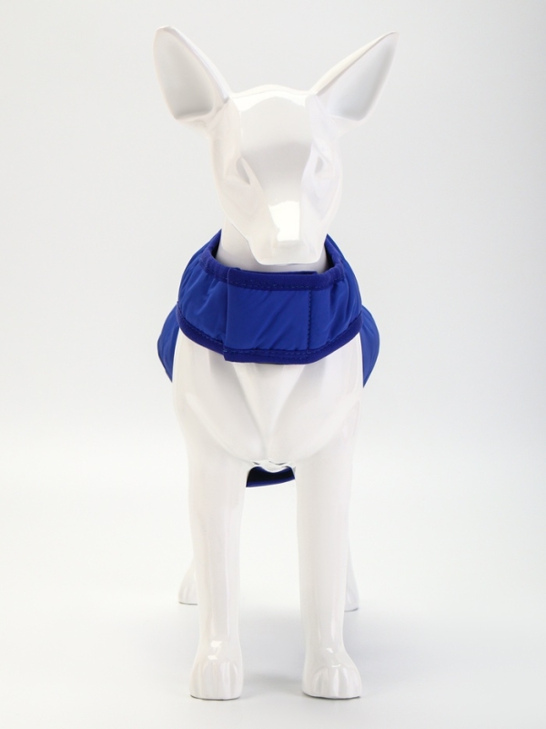 Куртка - попона двусторонняя, размер L (ДС 32, ОГ 45 см, вес 7-10 см), синяя