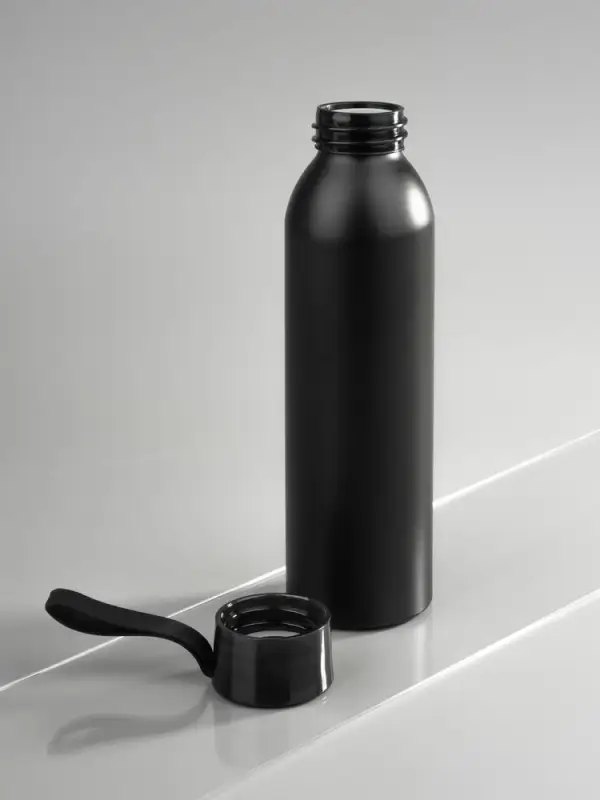 Бутылка для воды Brooke, матовая черная Бутылка для воды Brooke, матовая черная