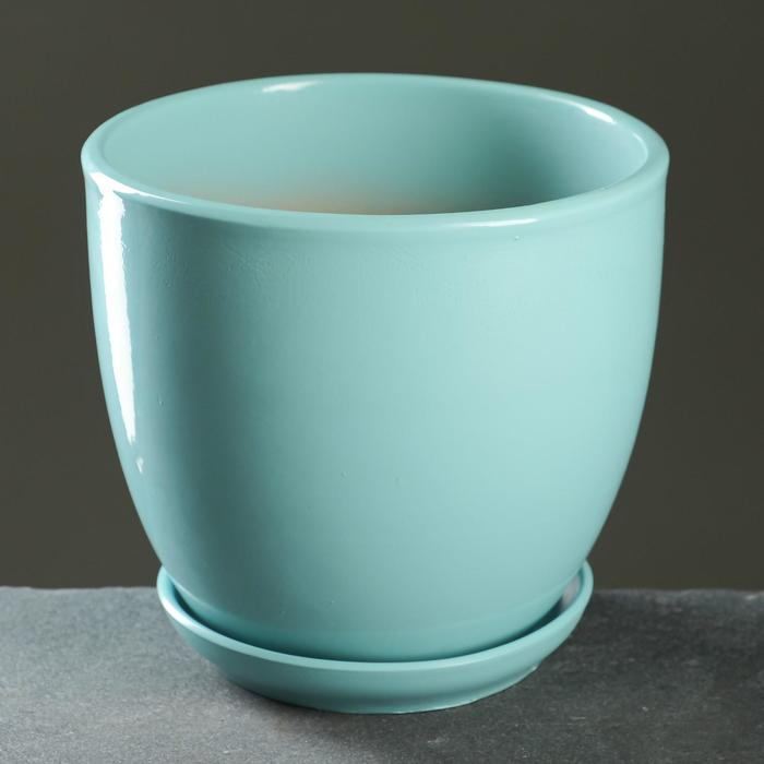Горшок цветочный Горшок цветочный "Антик" бирюзовый, 2,5л