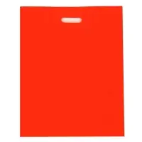 Пакет полиэтиленовый с вырубной ручкой, Красный 40&times;50 См, 60 мкм
