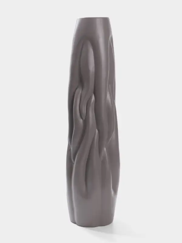 Ваза для цветов напольная &laquo;Бертольдо&raquo;, 58&times;12 см, керамика, серая