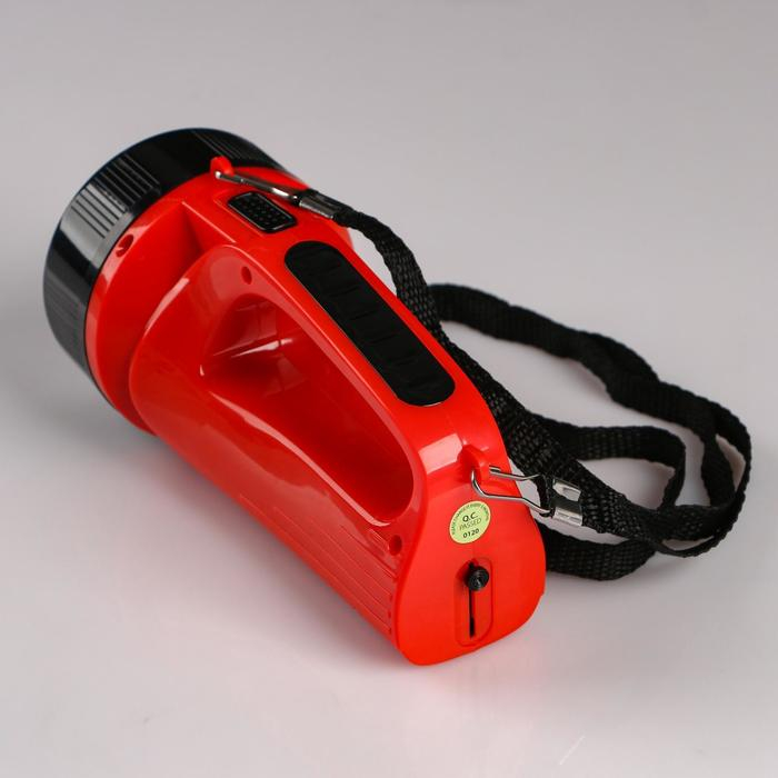 Фонарь прожекторный аккумуляторный, 3 Вт, 800 мАч, 2.5 ч работы Фонарь прожекторный аккумуляторный, 3 Вт, 800 мАч, 2.5 ч работы