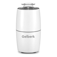 Кофемолка Gelberk GL-CG535, электрическая, ножевая, 200 Вт, 75 гр, белая