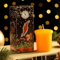 Свеча ароматическая &laquo;Волшебства в Новом году&raquo;, апельсин, 4&times;6 см, в коробке