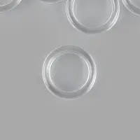 Кольцо для бретелей, пластиковое, 10 мм, 100 шт., прозрачное