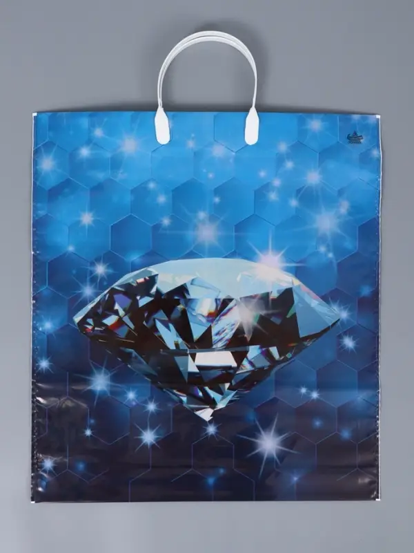 Пакет Многогранность- пластиковая ручка 44 х 40 см 100 мкм