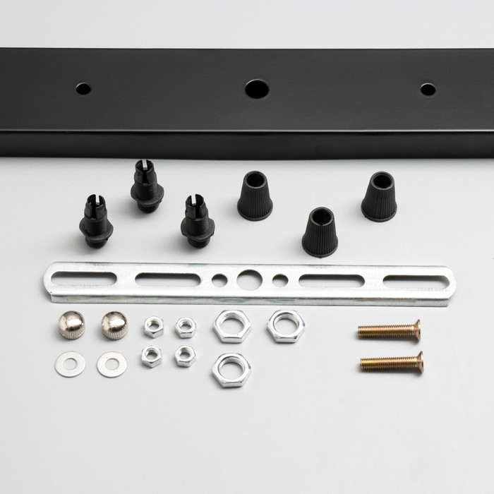 Основание для светильника Основание для светильника "Линейный-3" черный 50х5х2см