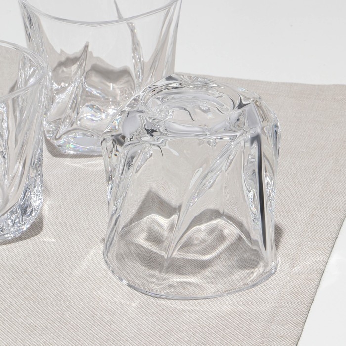 Набор низких стаканов, стеклянный, d=9 см, h=9 см, 310 мл, 6 шт Набор низких стаканов, стеклянный, d=9 см, h=9 см, 310 мл, 6 шт