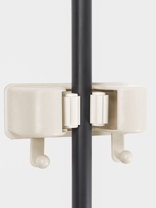 Держатель для швабр настенный самоклеящийся, 11,8х6,3х4,5 Держатель для швабр настенный самоклеящийся, 11,8х6,3х4,5