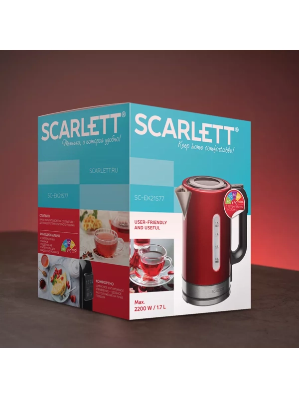 Чайник электрический металлический с подсветкой SC-EK21S77 Чайник электрический металлический с подсветкой SC-EK21S77