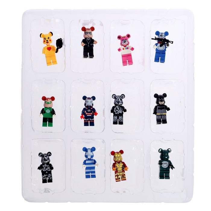 Конструктор Адвент-календарь на 12 дней «Минифигуры. Мишки»