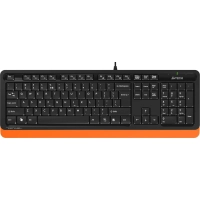 Набор клавиатура+мышь A4Tech Fstyler F1010 кл:черн/оранж м:черн/оранж USB