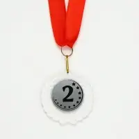 Медаль призовая &laquo;2 место&raquo;, на ленте