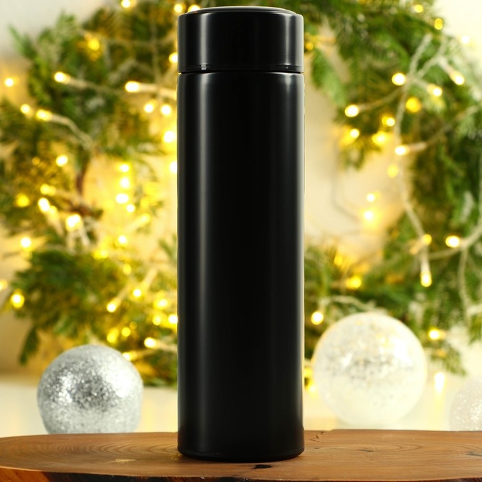 Новый год. Термос с ситечком «Зима в белых тонах», 450 мл Новый год. Термос с ситечком «Зима в белых тонах», 450 мл