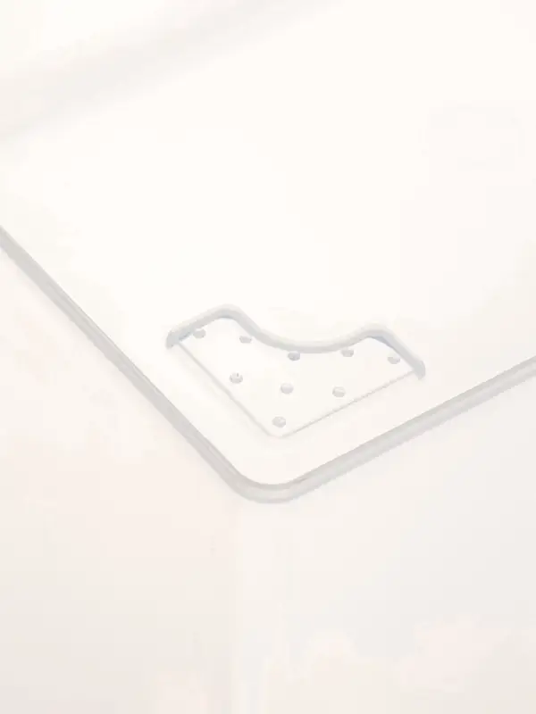 Ящик пластиковый для хранения, с крышкой, объём &mdash; 10 л, прозрачно-матовый