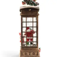 Фигурка светодиодная &laquo;Дед мороз&raquo;, новогодняя, 3хАА, музыка, свет, USB, 10.5&times;10&times;30 см