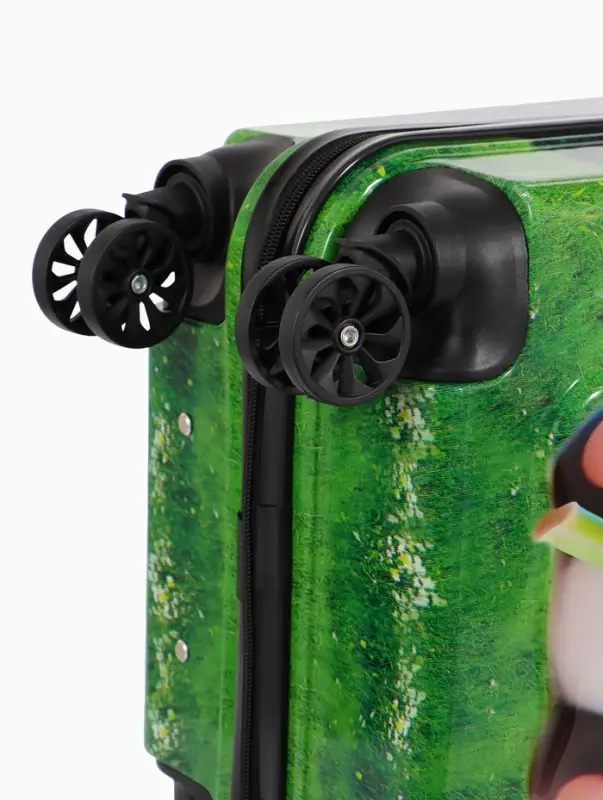 Чемодан дет Панда 18 Чемодан дет Панда 18", 35*22*27 см, отдна молнии, код.замок, 4 колеса,