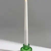 Подсвечник стеклянный &laquo;Рибс&raquo;, 6.3&times;6.3&times;5.5 см, d=2.5 / 5.5 см