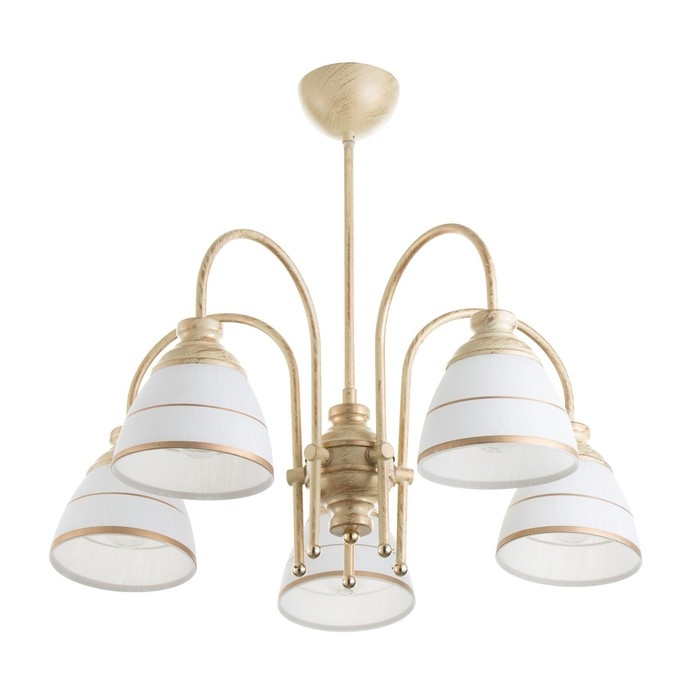 Люстра Люстра "Дэфия" 5хЕ27 40Вт золото 57х57х40 см BayerLux