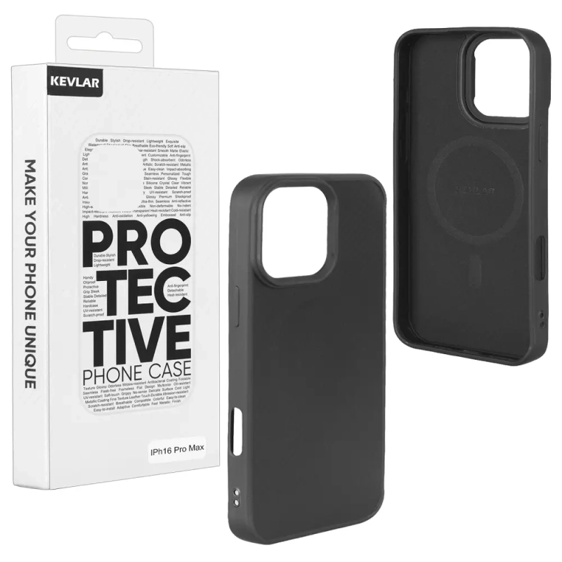 Чехол iPh 16 Pro Max TPU Kevlar