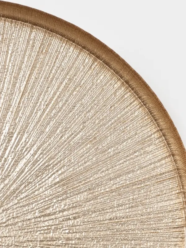 Блюдо для торта &laquo;Кувшинка&raquo;, d=28 см, на ножке, стекло, золотистое