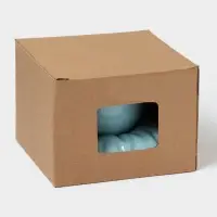 Чайная пара &laquo;Зефирка&raquo;, 3 предмета: чашка 250 мл, блюдце d=13.7 см, ложка, керамика, голубая