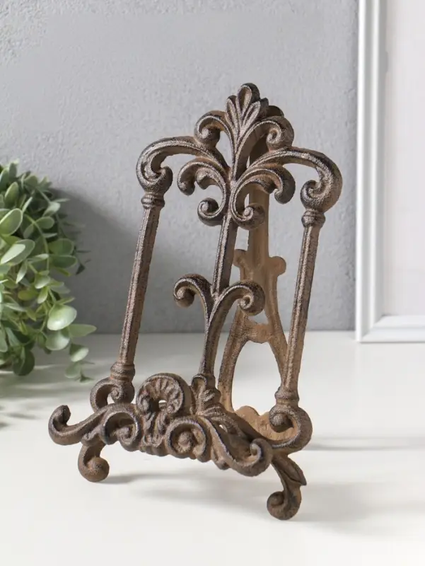 Сувенир чугун "Мольберт королевские вензели" 17х7х27 см