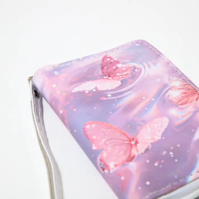 Кошелёк на молнии Выбражулька &laquo;Бабочки&raquo;, розовый