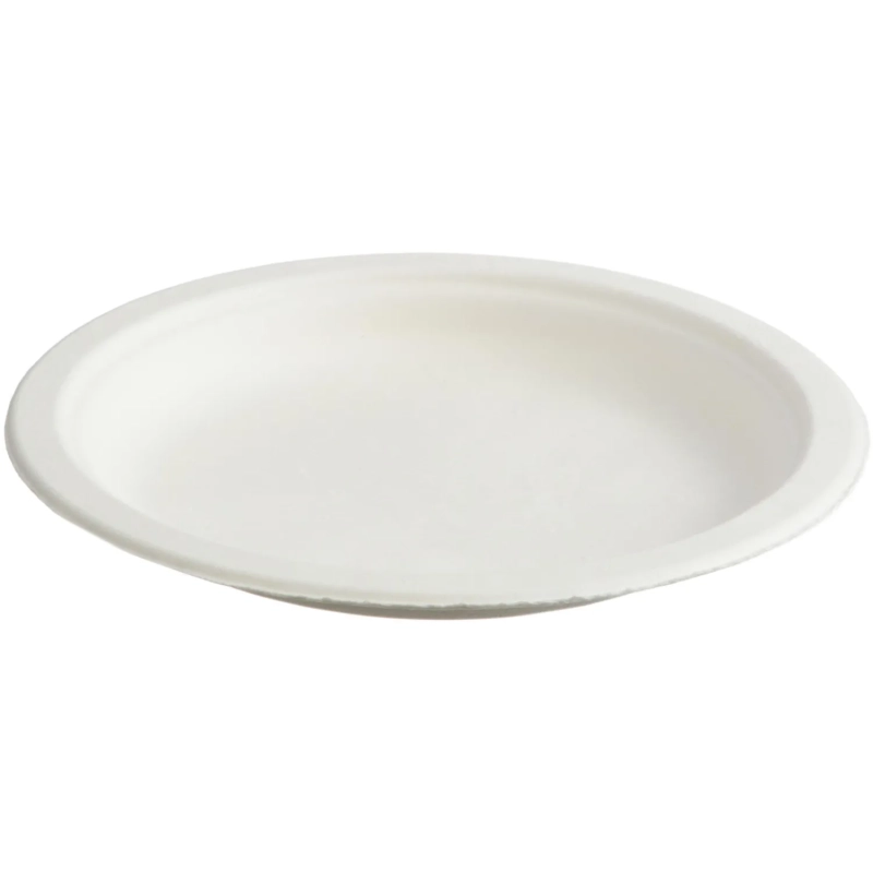 Тарелка одноразовая биоразлагаемая D=180 мм, 50шт/уп (138657)