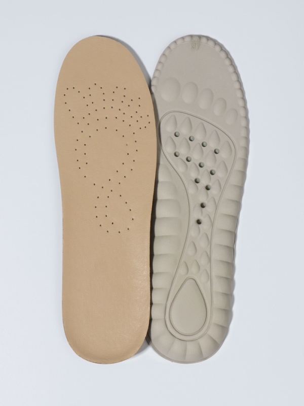 Стельки (нат.кожа, латекс) универс 37-38р-р 24см (пара) серый пак SS