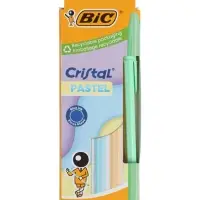 Набор ручек шариковых 3 шт. BIC Cristal Пастель, синяя, 1.0 мм, синие